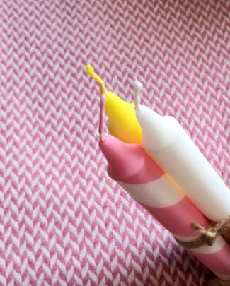 Hand Coloured Candles