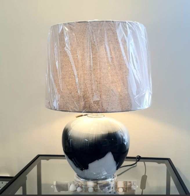 Table Lamp with glass base