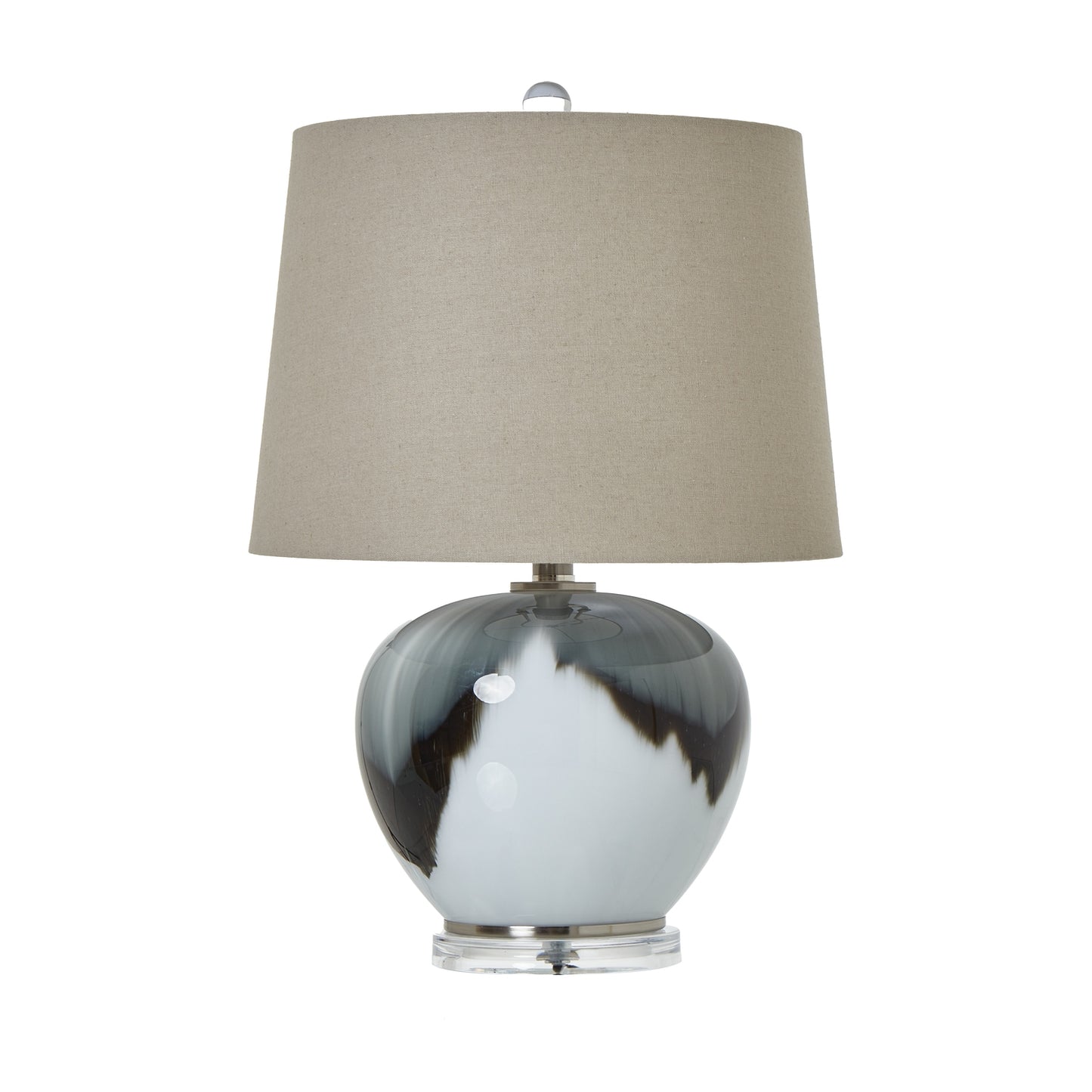 Table Lamp with glass base