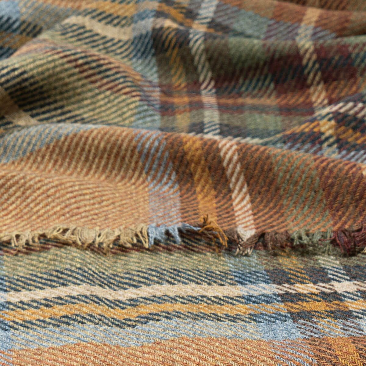 Brock Stewart Olive Luxury Fine Wool Stole