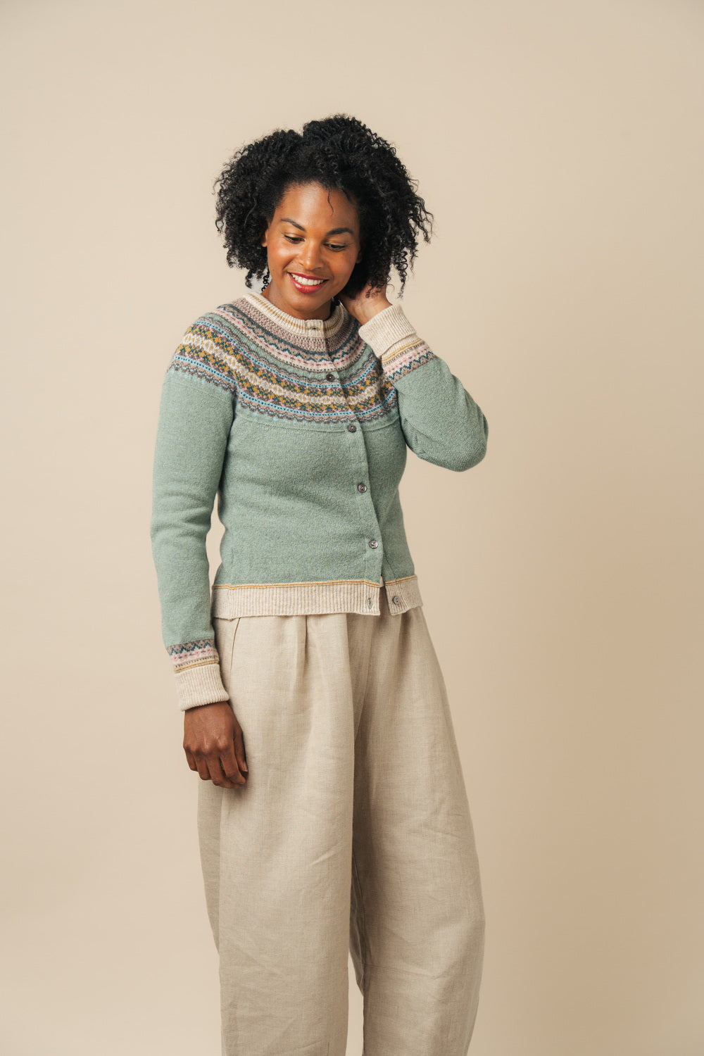 Eribe Alpine Short Cardigan - Sage