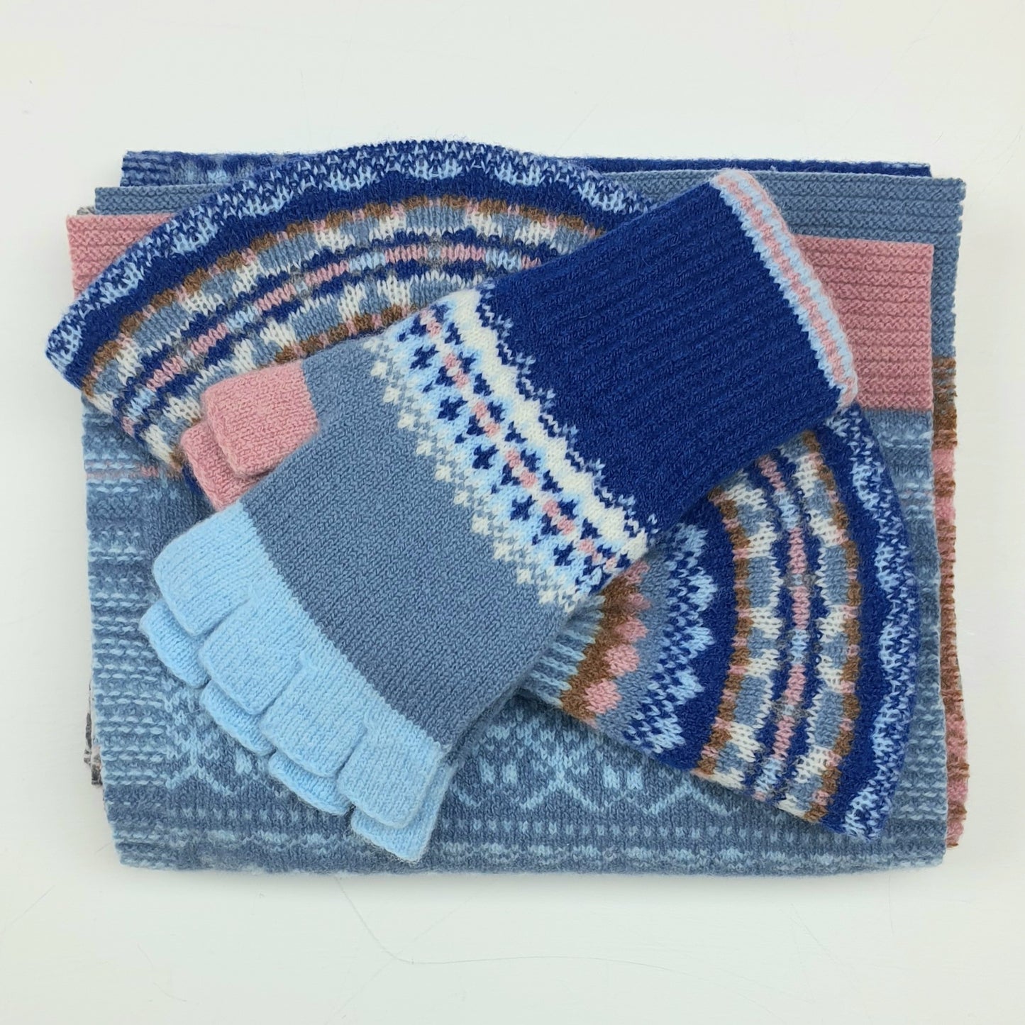 Fairisle Gift Set in Dew
