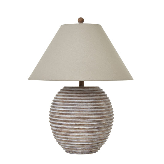 Table Lamp with ridged base