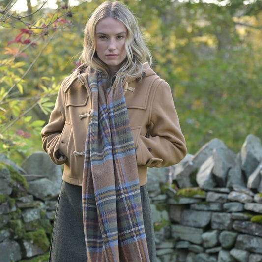 Brock Stewart Olive Luxury Fine Wool Stole