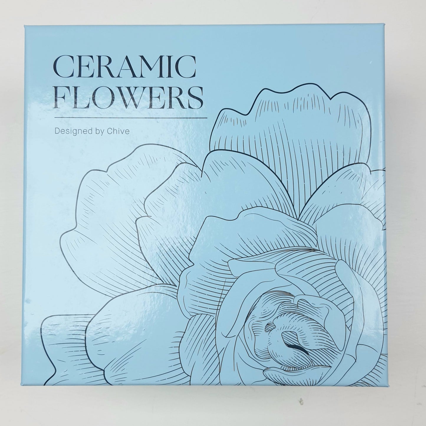 Ceramic Flower; Rose Pink Camellia