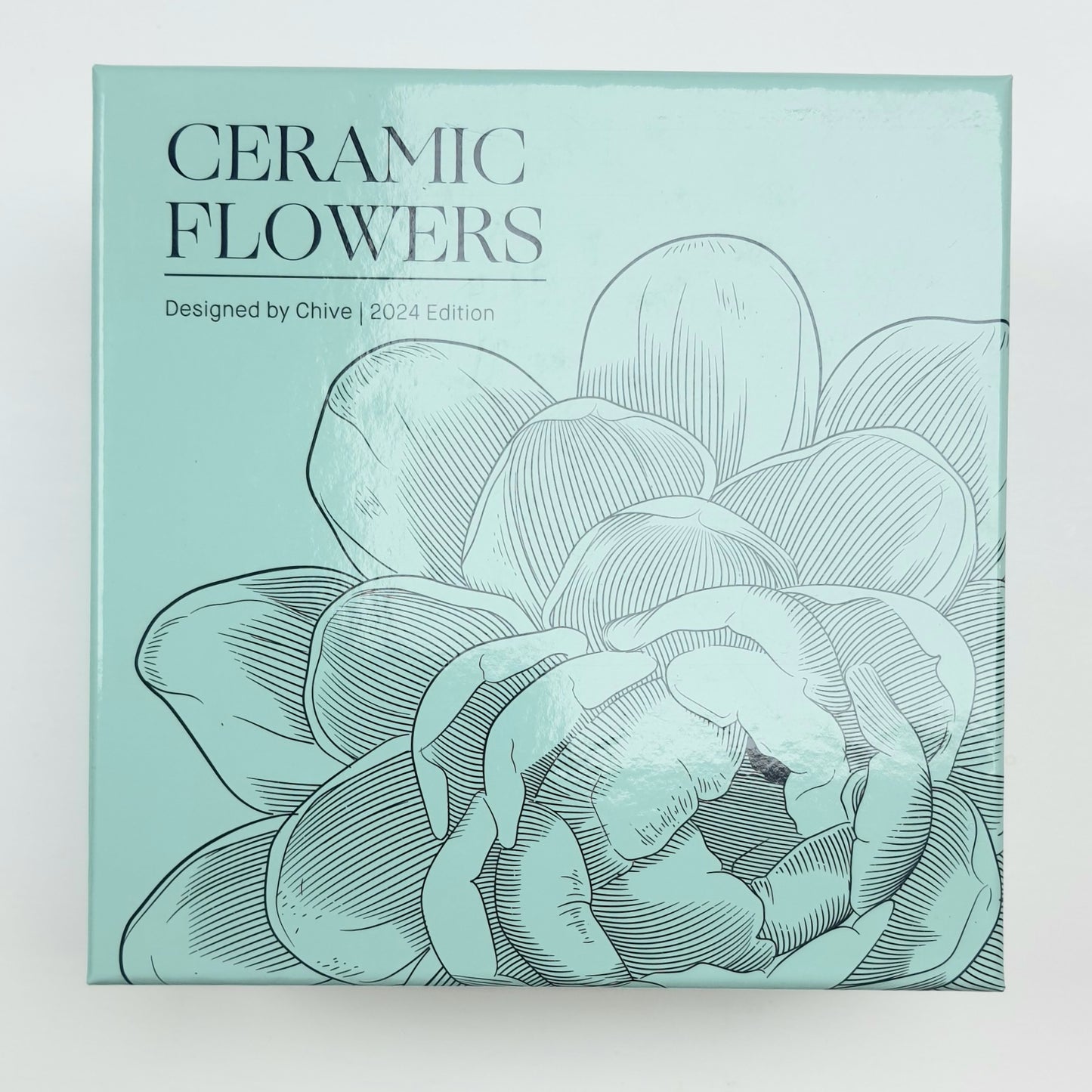 Ceramic Flower; Fancy Blue Fiesta Marigold