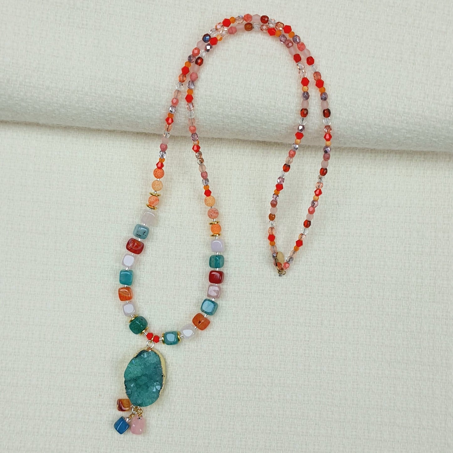 Agate Jewellery with Druzy Stone