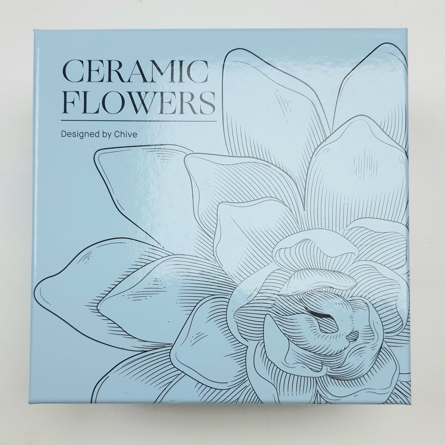 Ceramic Flower; Blush Pink Star Dahlia