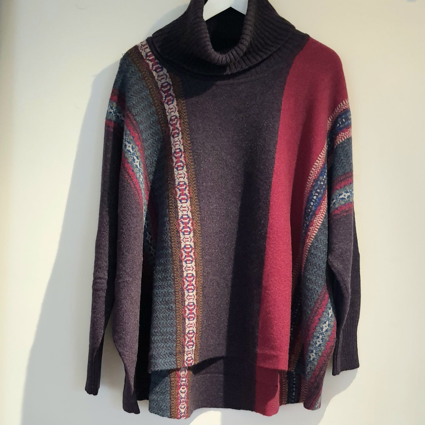 Fairisle Montrose Cowl - Berry