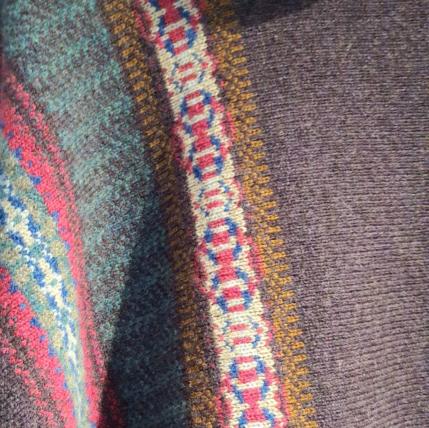 Fairisle Montrose Cowl - Berry