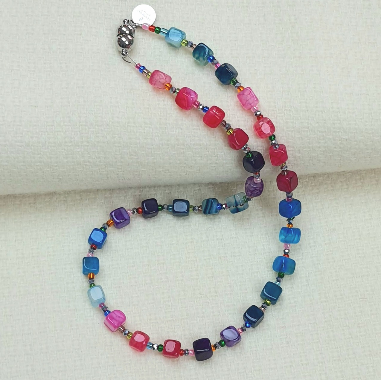 Agate Jewellery - Blue, Green and Pink